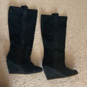 Zara Suede Wedge Boots. Size 39. 👢👢